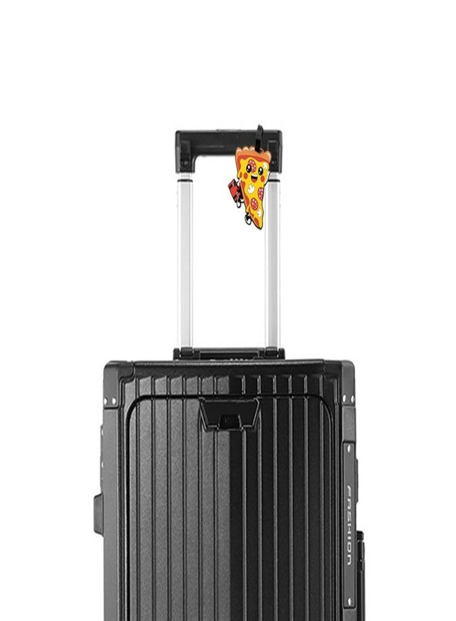 QFSH Cartoon Pizza Silicone Luggage Tag Funny Food Travel Suitcase Baggage Tag Identification Labels ID Tag for Cruise Airport - Image 2